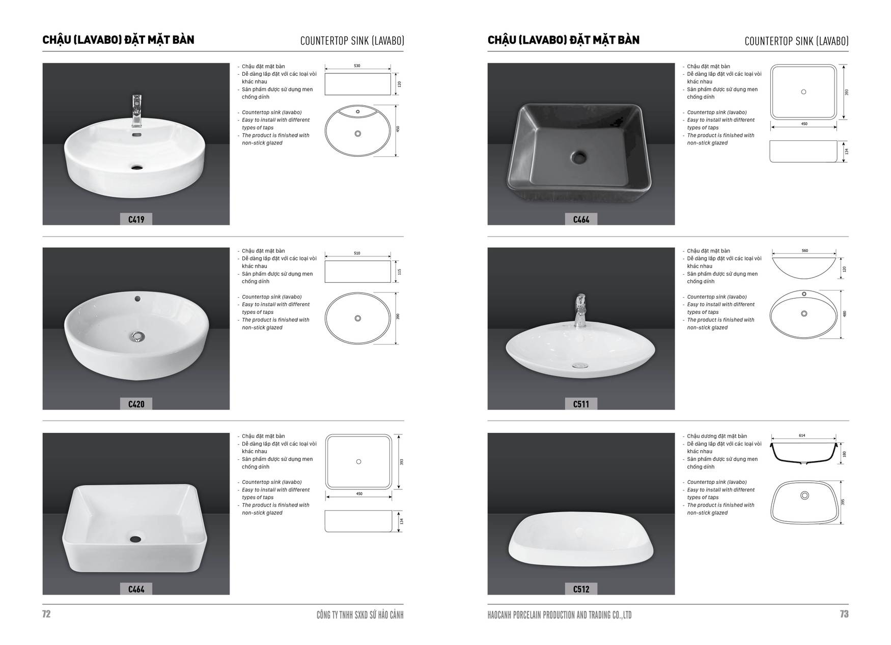 Bảng giá và Catalogue Thiết bị vệ sinh Hảo Cảnh HC mới nhất 2025 /Page 37